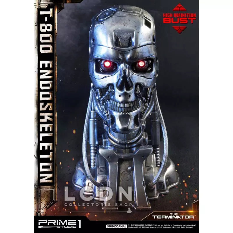 The Terminator High Definition Bust 1/2 T-800 Endoskeleton Head 22 cm