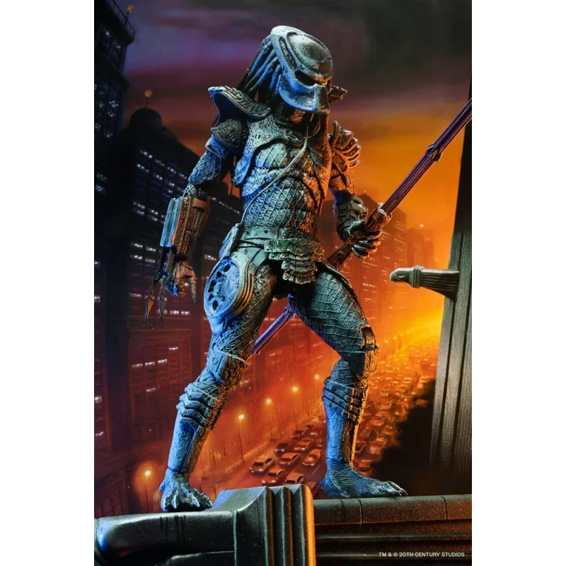 Predator 2 Action Figure City Hunter Poster Series 18cm