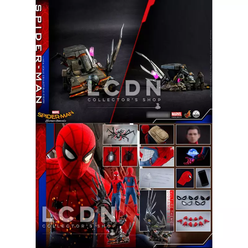 Hot Toys QS014 Spider Man Homecoming Spider Man Tom Holland 1 4
