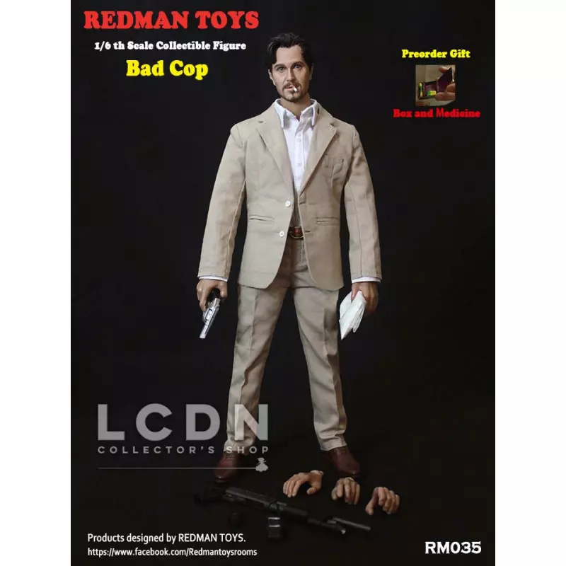 Bad Cop inspired by Leon Norman Stansfield Gary Oldman 1/6 Action Figurine 30cm REDMAN TOYS Bad Cop inspired by Leon Norman Stansfield Gary Oldman 1/6 Action Figurine 30cm REDMAN TOYS