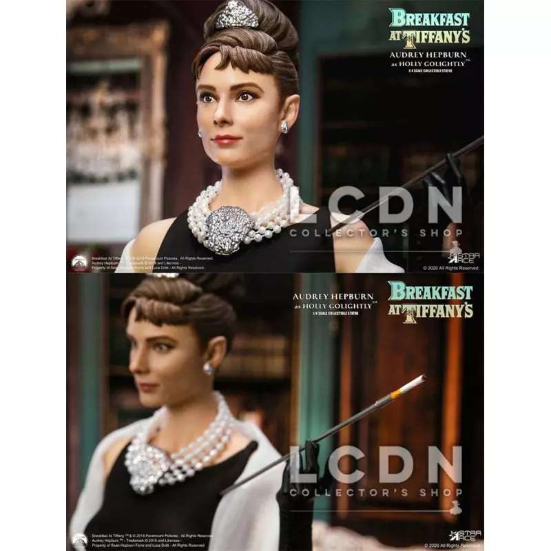 Diamants sur canapé ( Breakfast at Tiffany&#039;s ) Statue 1/4 Holly Golightly Audrey Hepburn Deluxe Ver. 52 cm (petit défaut)