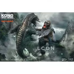 Kong Skull Island Deform Real Series Statues Kong vs Skull Crawler Deluxe Version 32 cm
