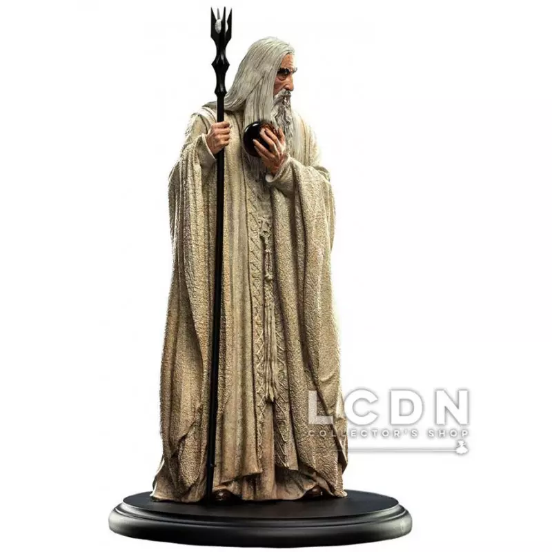 Le Seigneur des Anneaux ( Lord of the Rings ) Statue Sarouman le Blanc ( Saruman The White ) 19 cm