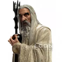 Le Seigneur des Anneaux ( Lord of the Rings ) Statue Sarouman le Blanc ( Saruman The White ) 19 cm