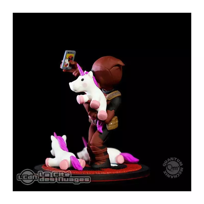Marvel Q-Fig Diorama Deadpool unicornselfie 10 cm