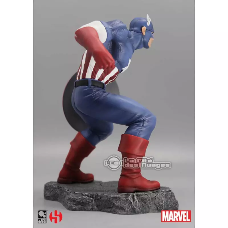 Marvel Civil War Captain America 1/8 Action Statue 25cm