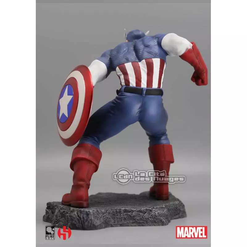 Marvel Civil War Captain America 1/8 Action Statue 25cm