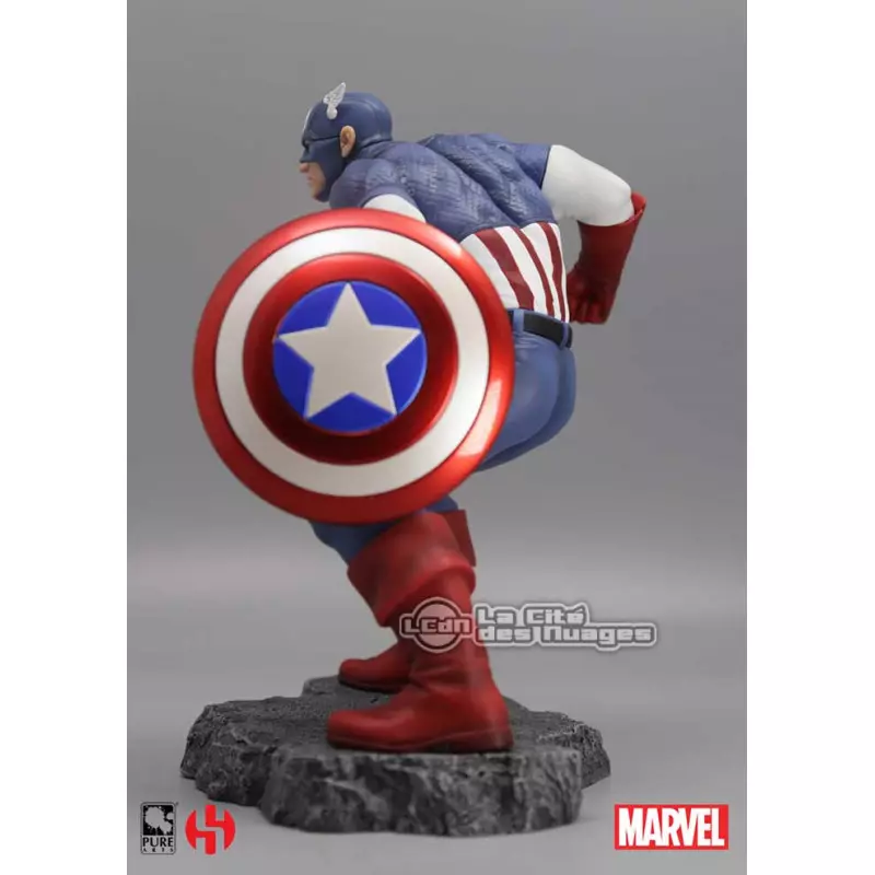 Marvel Civil War Captain America 1/8 Action Statue 25cm