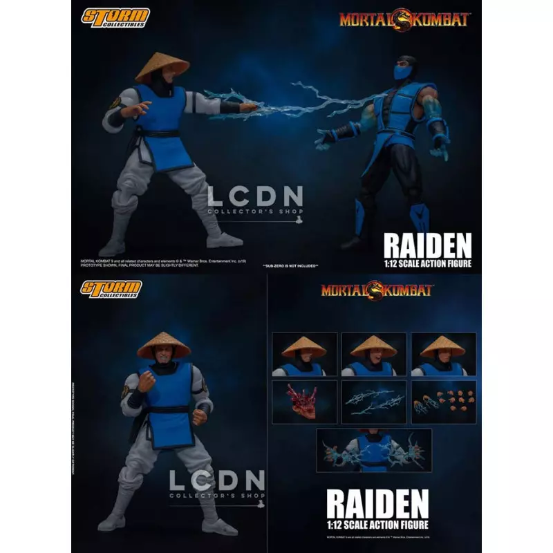 Mortal Kombat Raiden Storm Collectibles 1 12 Action Figure 16cm