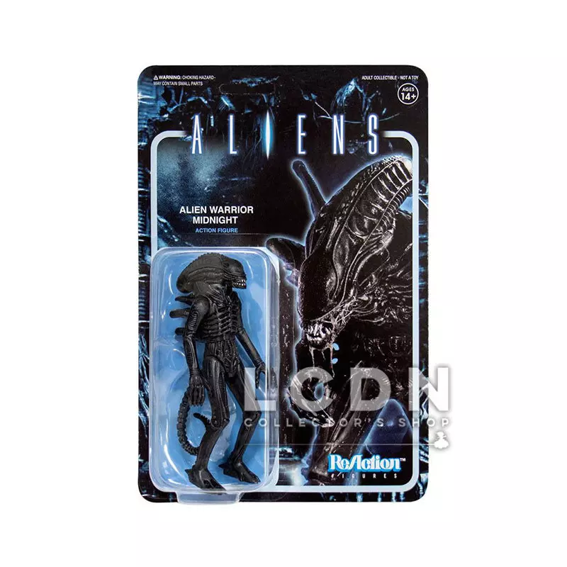 Aliens Wave 1 ReAction Figurine Alien Warrior Midnight Black 10cm