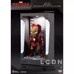 Iron Man 3 Mini Egg Attack Action Figure Hall of Armor Iron Man Mark IV 8 cm