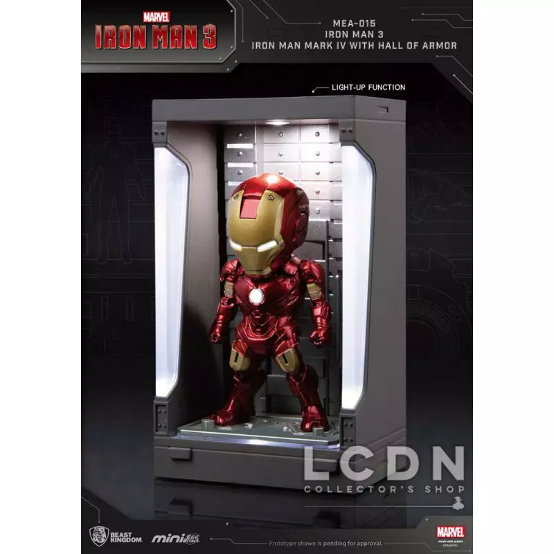 Iron Man 3 Mini Egg Attack Action Figure Hall of Armor Iron Man Mark IV 8 cm
