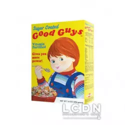 Chucky, la poupée de sang réplique 1/1 boîte de céréales Good Guys