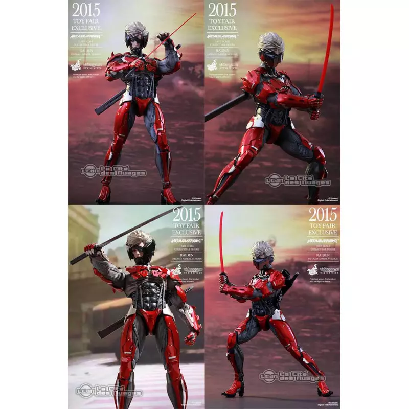 HOT TOYS 1/6 METAL GEAR RISING: REVENGEANCE VGM19 RAIDEN INFERNO ARMOR  VERSION 4897011177274