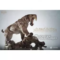 Smilodon Populator Tigre Dent de Sabre Predatory Scale Exclusive Version 1/6 Tree Root Statue 60cm ZENPUNK ZAS001S01EX