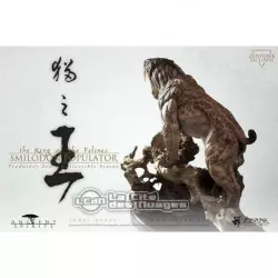 Smilodon Populator Tigre Dent de Sabre Predatory Scale Exclusive Version 1/6 Tree Root Statue 60cm ZENPUNK ZAS001S01EX