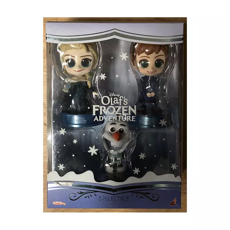 Disney Hot Toys COSB420 Olaf's Frozen Adventure Elsa, Anna & Olaf Cosbaby  Collectible Set (sealed box)