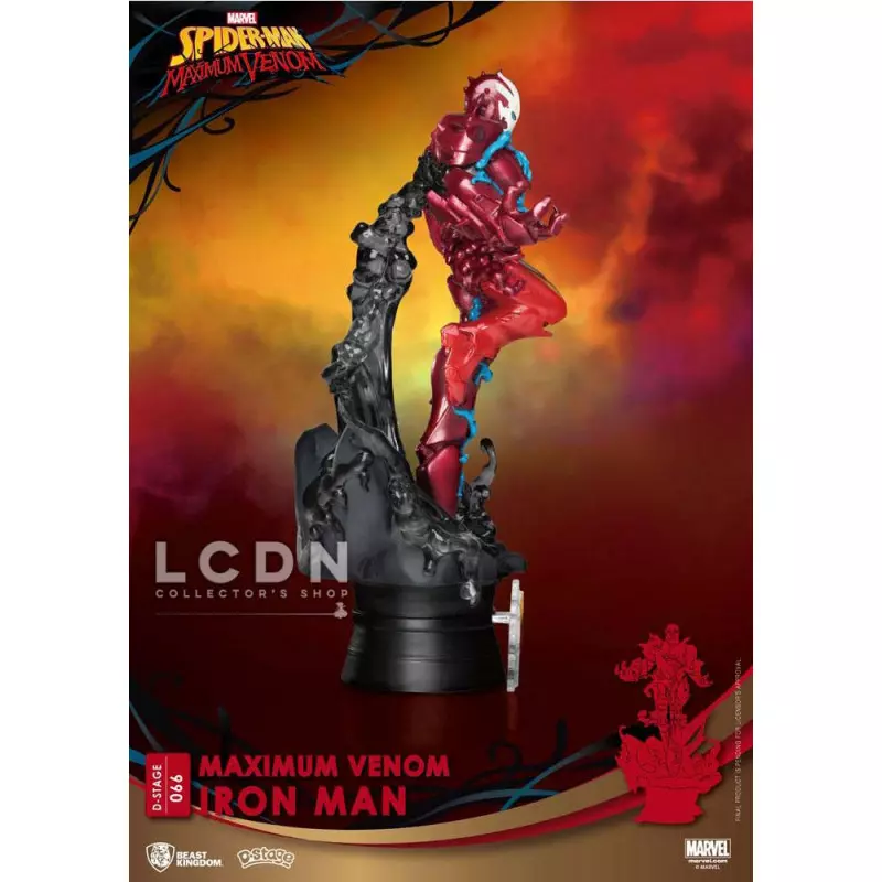 Marvel Comics D-Stage PVC Diorama Maximum Venom Iron Man 16 cm