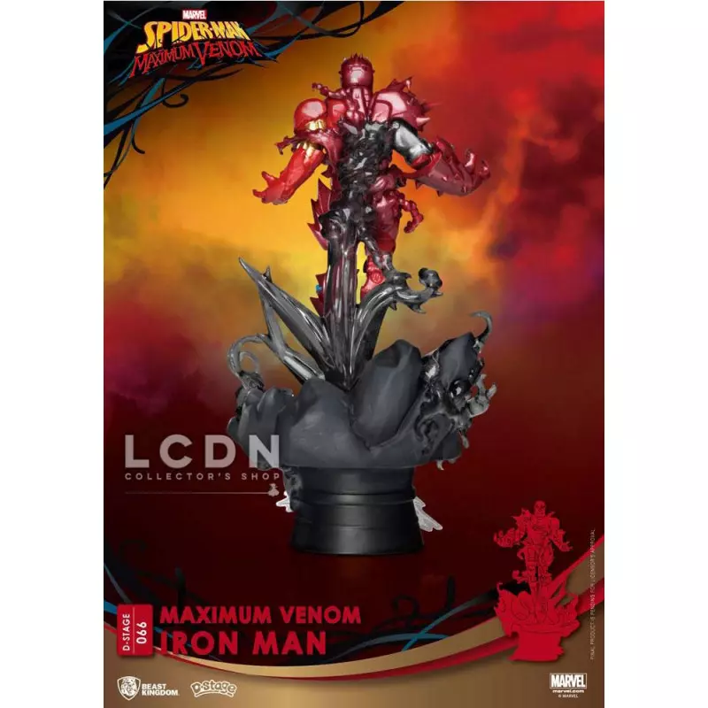 Marvel Comics D-Stage PVC Diorama Maximum Venom Iron Man 16 cm
