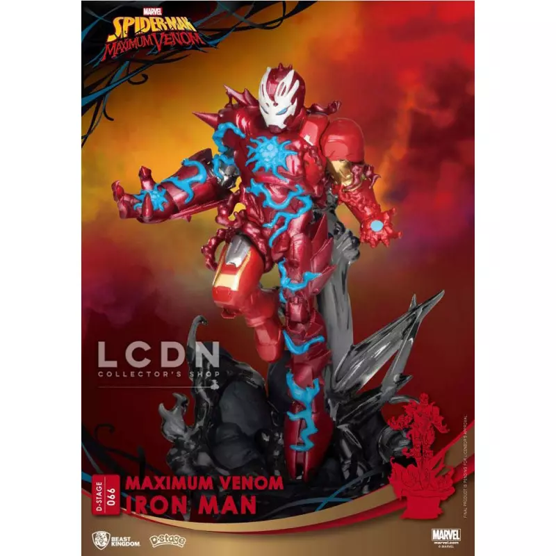 Marvel Comics D-Stage PVC Diorama Maximum Venom Iron Man 16 cm