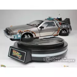 Retour vers le Futur II Magnetic Floating 1/20 DeLorean Time Machine 22cm (Modèle exposé)