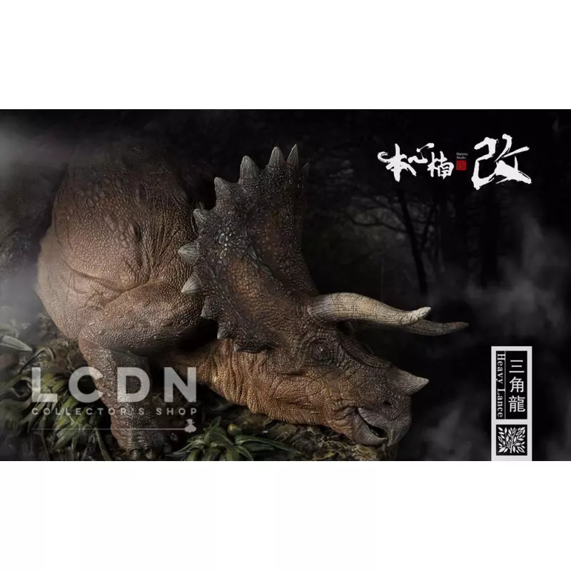Nanmu Studio 1/35 Jurassic Series Heavy Lance Triceratops Version Malade Statue 171636