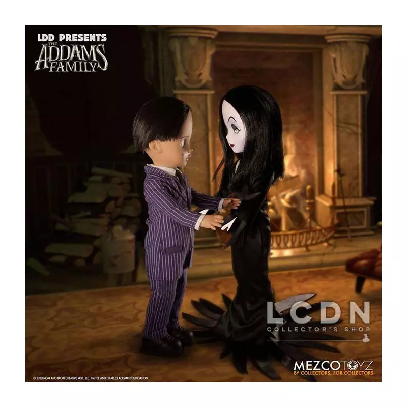 The Addams Family Living Dead Dolls Gomez &amp; Morticia 25 cm