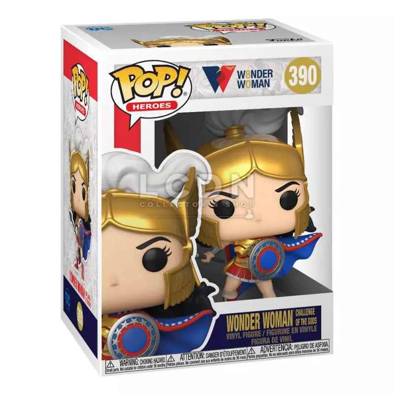 DC Comics POP! Heroes Wonder Woman 80th Challenge of the Gods Wonder Woman Vinyl Figure 10cm n°390