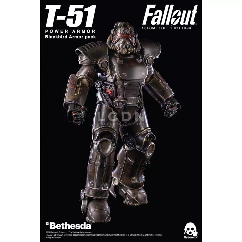 Fallout 4 accessoires pour 1/6 figurine T-51 Power Armor Blackbird Armor Pack
