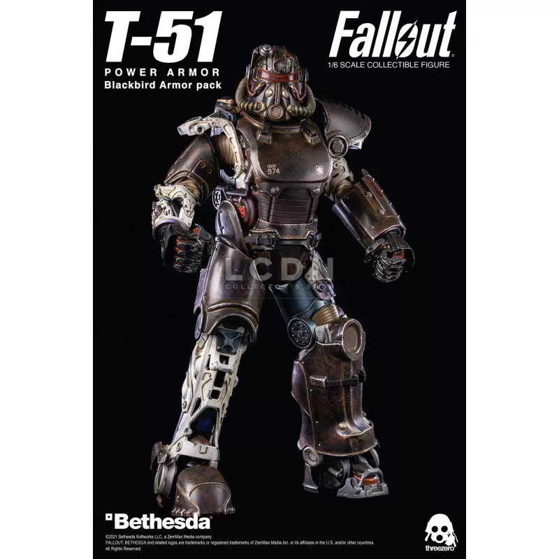 Fallout 4 accessoires pour 1/6 figurine T-51 Power Armor Blackbird Armor Pack