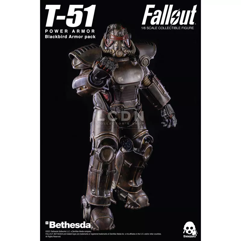 Fallout 4 accessoires pour 1/6 figurine T-51 Power Armor Blackbird Armor Pack
