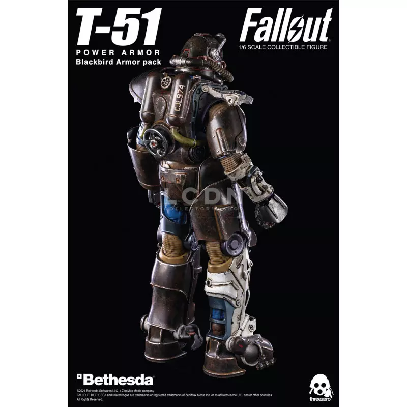Fallout 4 accessoires pour 1/6 figurine T-51 Power Armor Blackbird Armor Pack