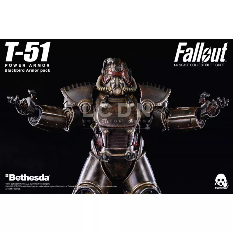 Fallout 4 accessoires pour 1/6 figurine T-51 Power Armor Blackbird Armor Pack
