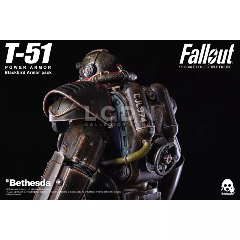 Fallout 4 accessoires pour 1/6 figurine T-51 Power Armor Blackbird Armor Pack