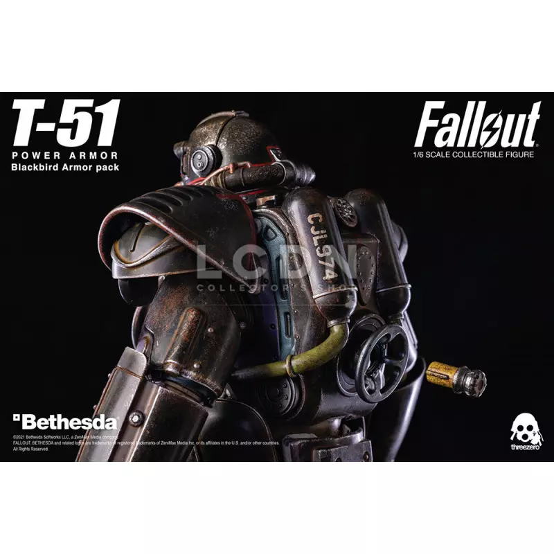 Fallout 4 accessoires pour 1/6 figurine T-51 Power Armor Blackbird Armor Pack