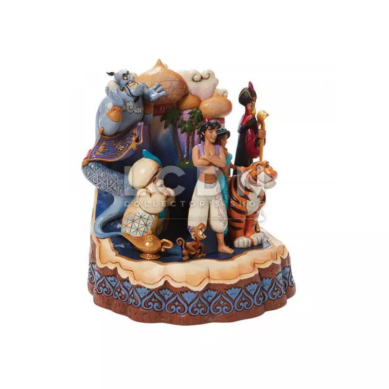 Disney Traditions Jim Shore Aladdin Carved by Heart Resin Statue 19.5cm