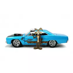 Looney Tunes 1970 Plymouth Road Runner Bip Bip avec Wile E. Coyote Figurine 32038 1/24