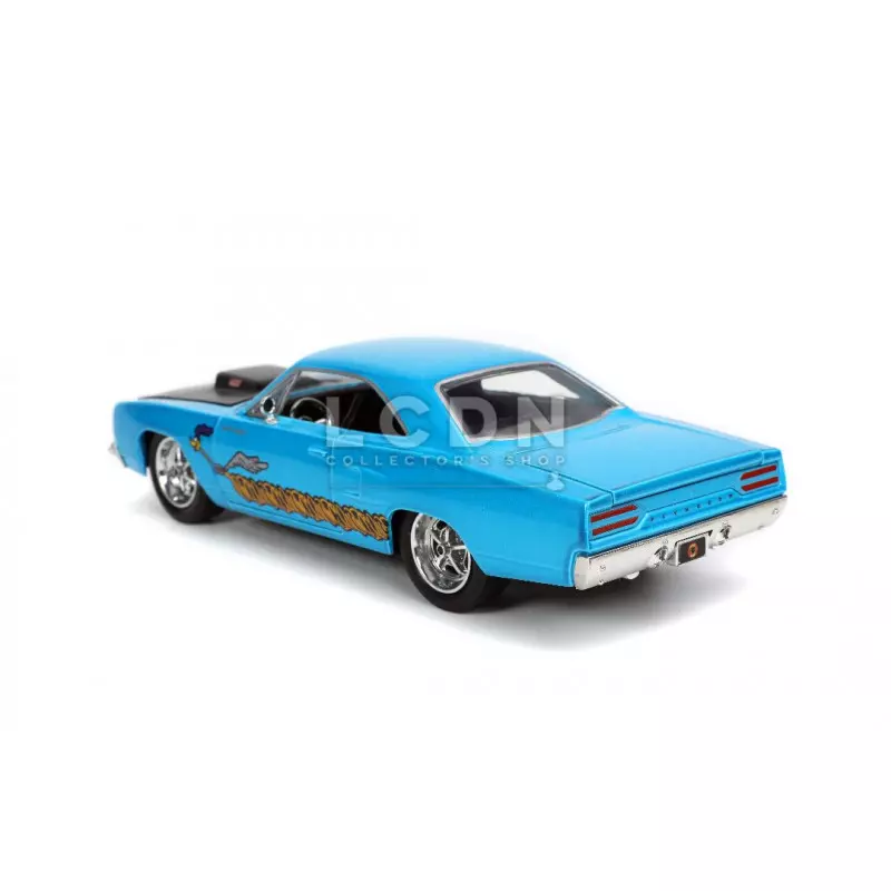 Looney Tunes 1970 Plymouth Road Runner Bip Bip avec Wile E. Coyote Figurine 32038 1/24