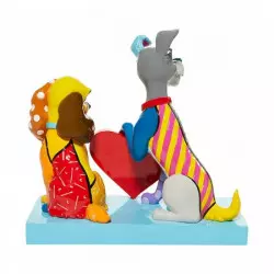 Disney By Romero Britto Lady & the Tramp Statue 15cm