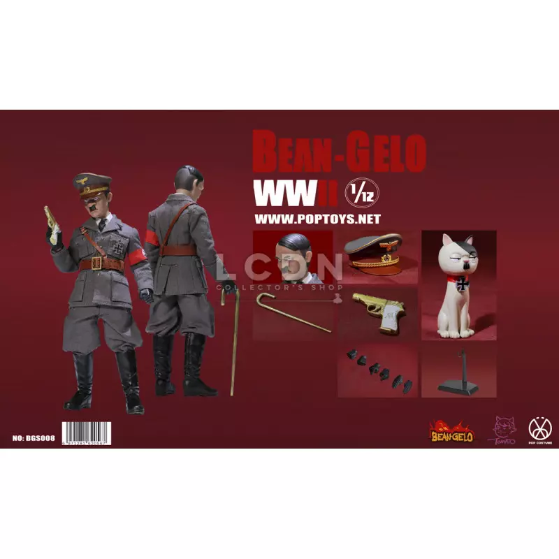 POPTOYS Bean-Gelo Series Part 3 BGS008 Action Figurine 1/12 Devil King Grey coat Version