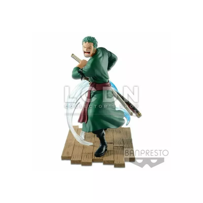 One Piece Statue PVC Log File Selection -Fight- Roronoa Zoro 14cm