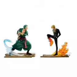 One Piece Statue PVC Log File Selection -Fight- Roronoa Zoro 14cm