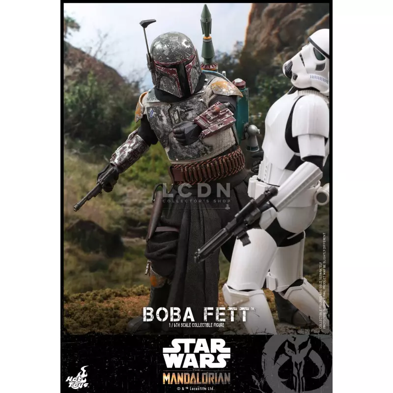 Hot Toys TMS033 Star Wars The Mandalorian Boba Fett 1/6 Collectible Action Figure 30cm