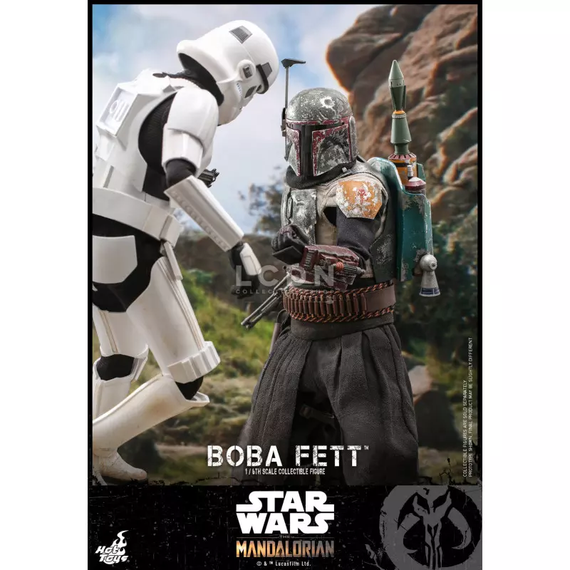 Hot Toys TMS033 Star Wars The Mandalorian Boba Fett 1/6 Collectible Action Figure 30cm
