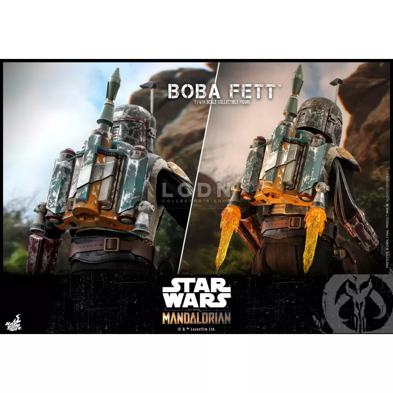 Hot Toys TMS033 Star Wars The Mandalorian Boba Fett 1/6 Collectible Action Figure 30cm