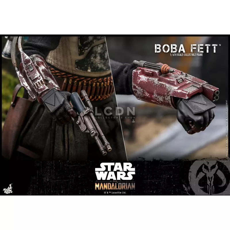 Hot Toys TMS033 Star Wars The Mandalorian Boba Fett 1/6 Collectible Action Figure 30cm