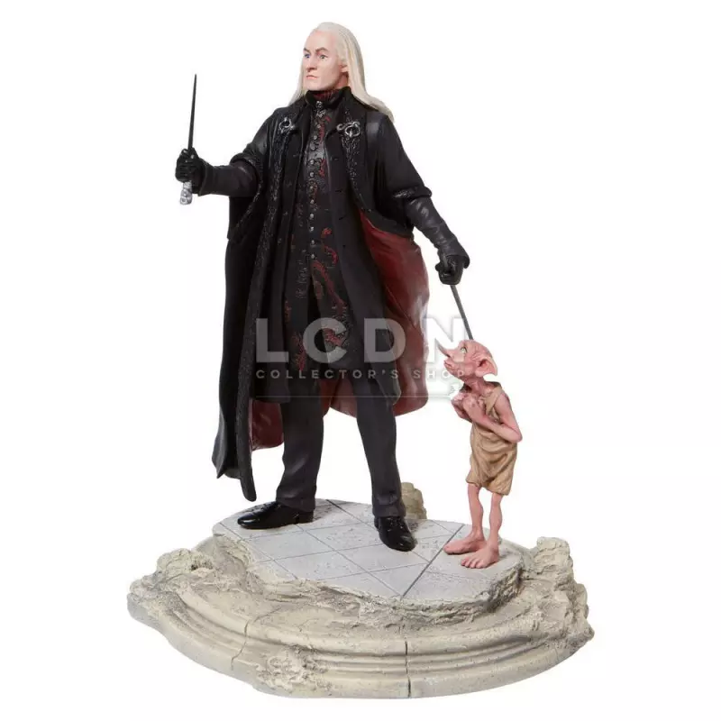 Harry Potter Lucius &amp; Dobby Figurine Statue Résine 22cm