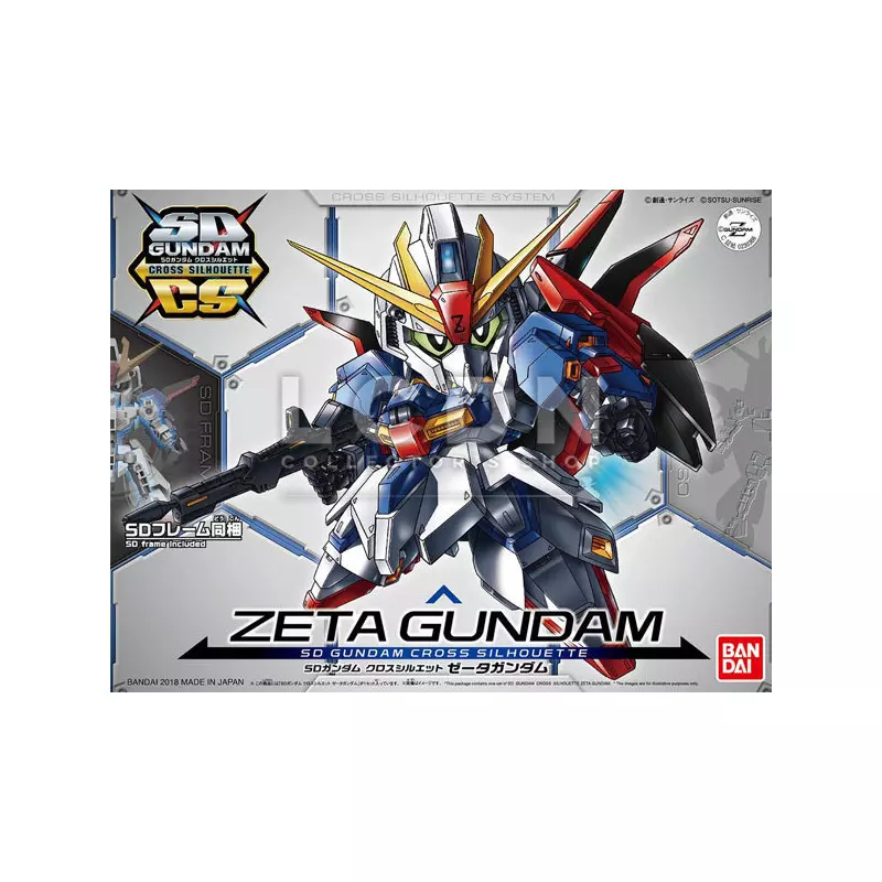SD Gundam Gunpla 05 Cross Silhouette Zeta Gundam Model Kit 8cm