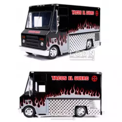 Deadpool MARVEL Tacos El Guero Food Truck with Deadpool X-Force Version Figure Jada Toys 30540 Hollywood Rides 1/24