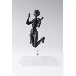 Corps Femme Noir S.H.Figuarts (Body-chan DX Set 2 Solid Black Color Ver.) Action Figurine 13cm